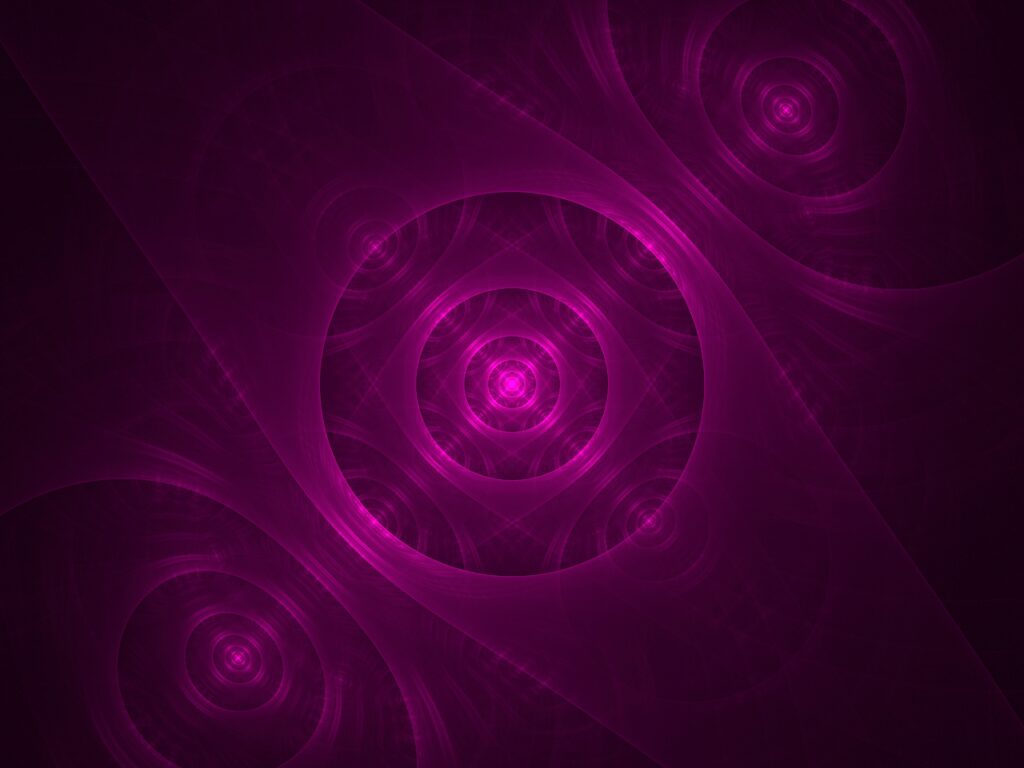 Intricate Purple Fractal Wallpaper with Overlapping Circles - 4000x3000