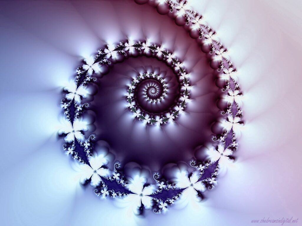 Mesmerizing Purple Helix Wallpaper - 1600x1200 Ribbed Design