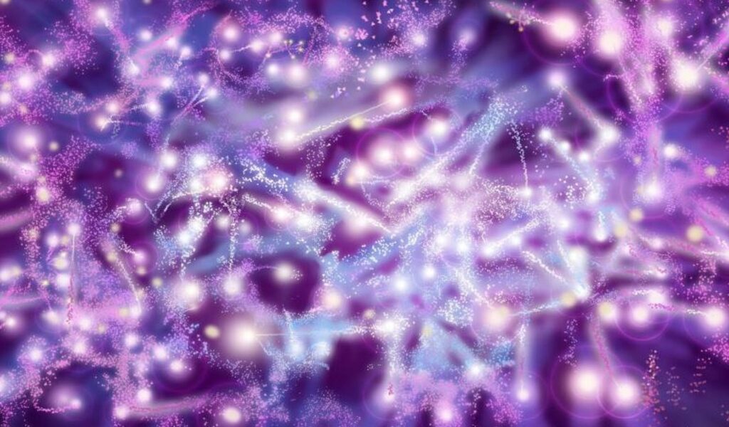 Enchanting Abstract Wallpaper: Purple & Pink Glittering Design