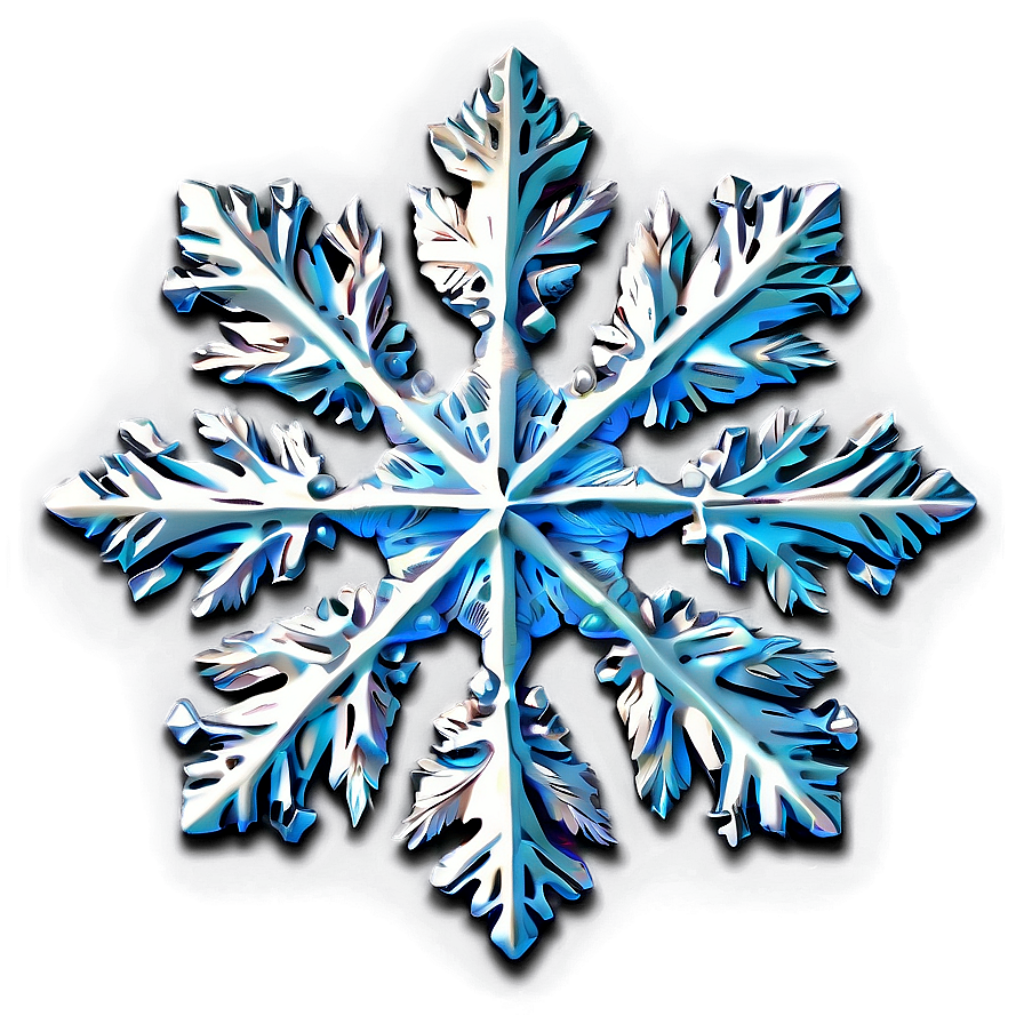 Intricate Snowflake Wallpaper: Minimalist Winter Charm Background