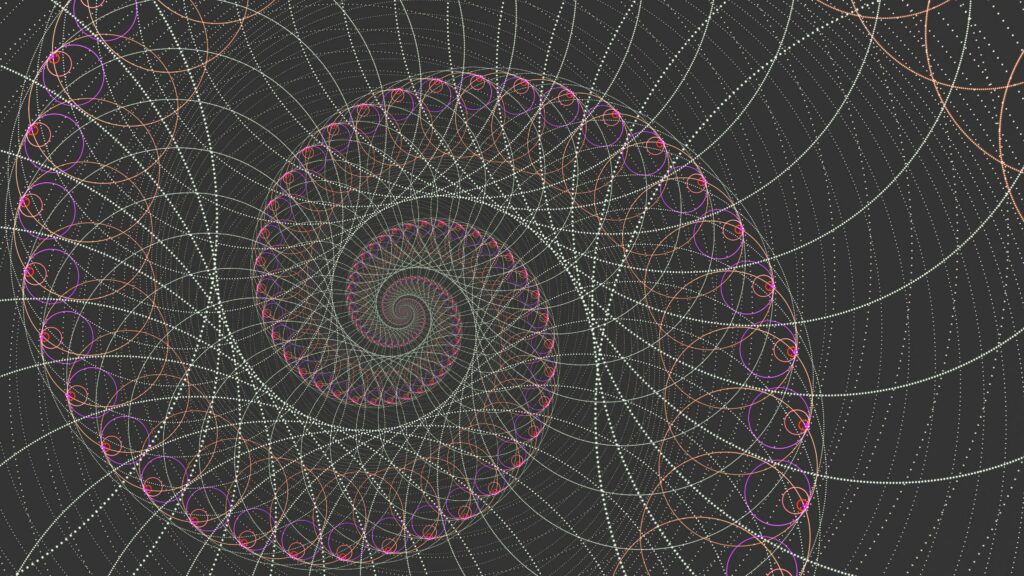 Mesmerizing Spiral Abstract Wallpaper 3840x2160 with Dark Background