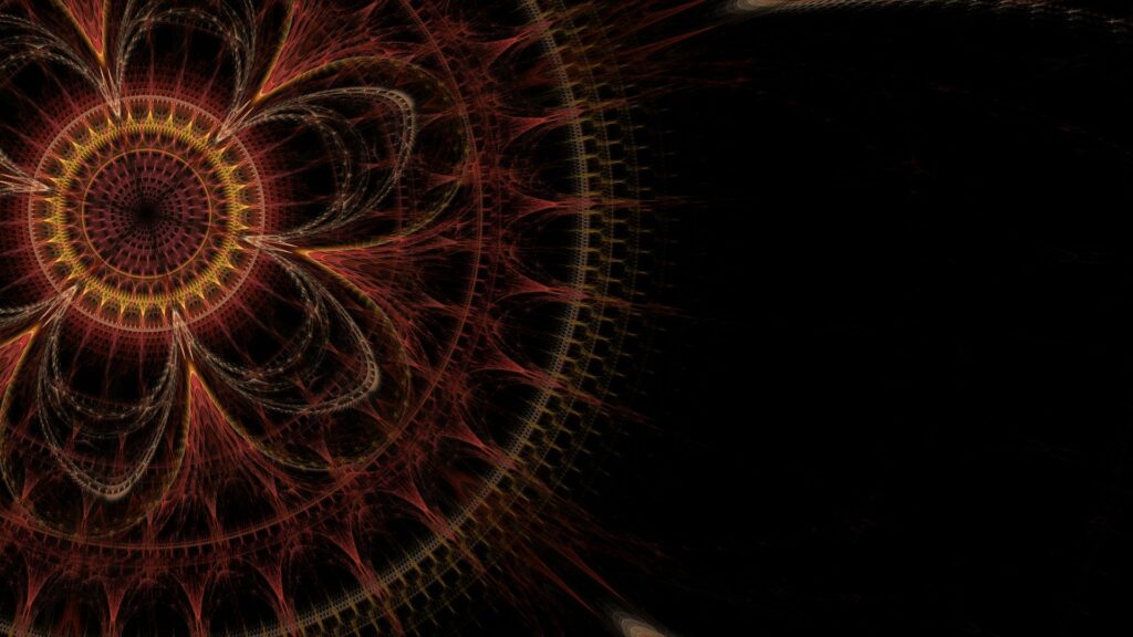 Intricate Symmetrical Wallpaper with Warm Tones - 1920x1080 HD