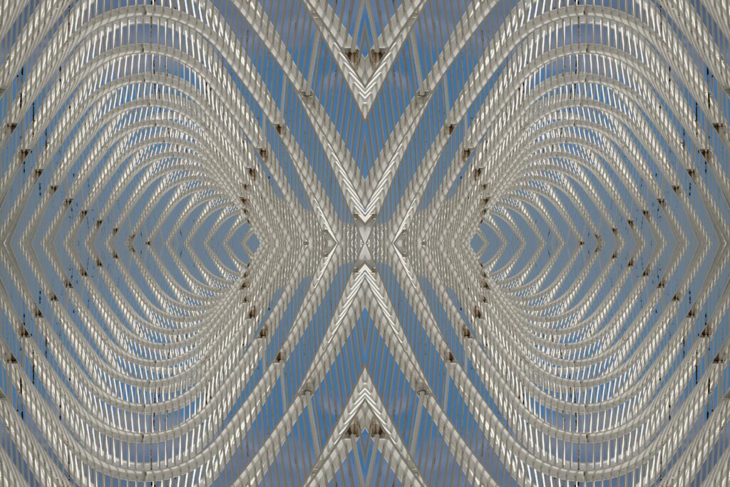 Intricate Abstract Wallpaper with Dynamic Line Geometry - High Resolution