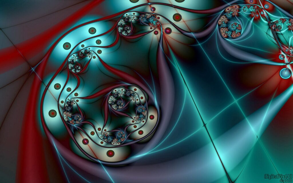 Vibrant Abstract Wallpaper: Intricate Interwoven Patterns 2560x1600