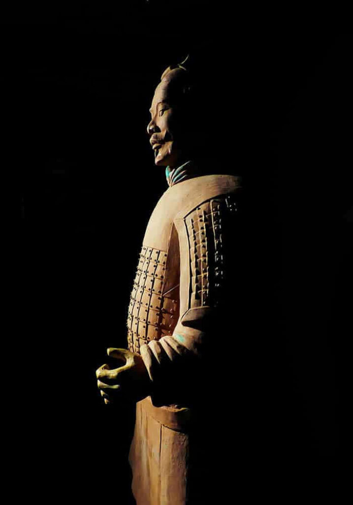 Terracotta Warrior Wallpaper: Intricate Sculpture Background Art
