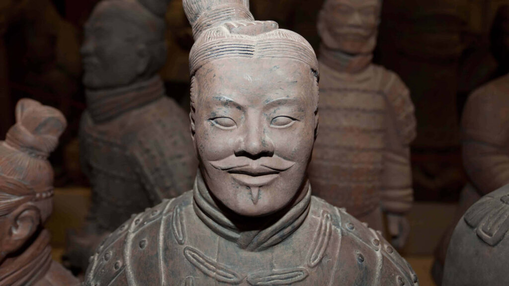 Intricate Terracotta Warriors Wallpaper Background - Historic Close-Up