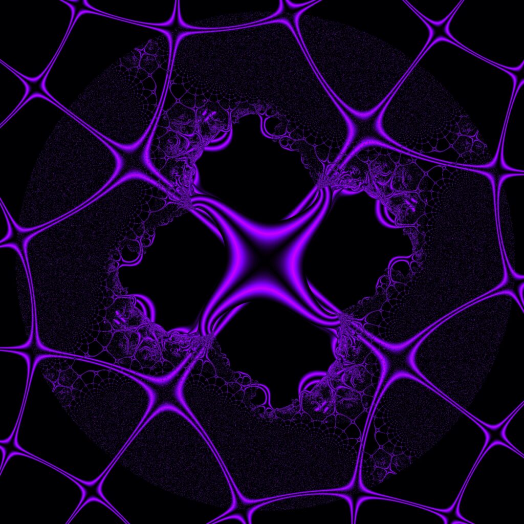 Intricate Violet Fractal Wallpaper: Mesmerizing Abstract Background