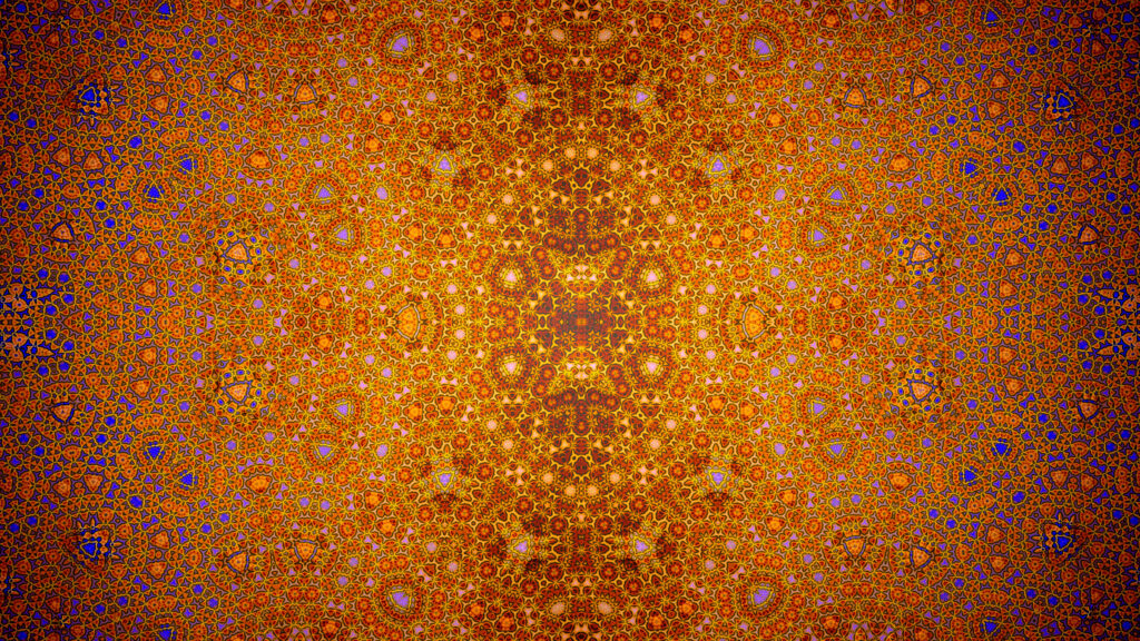 Intricate Warm Fractal Wallpaper - High Resolution Design Background