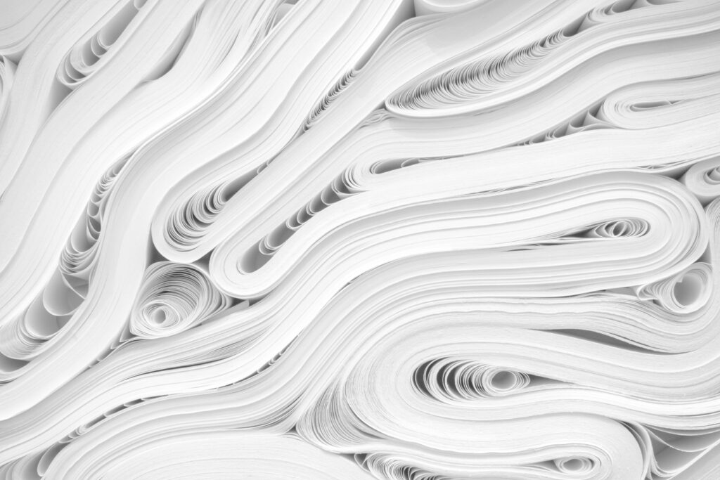 Elegant White Curves Wallpaper: Textured Design for Stunning Background