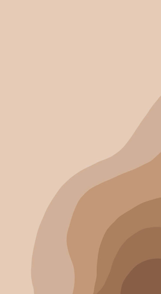 Intriguing Abstract Brown Wallpaper: Soothing Organic Shapes Background