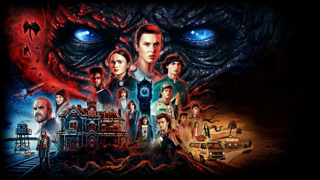 Journey into the Upside Down: Stunning HD Wallpaper for Stranger Things Season 4 Poster