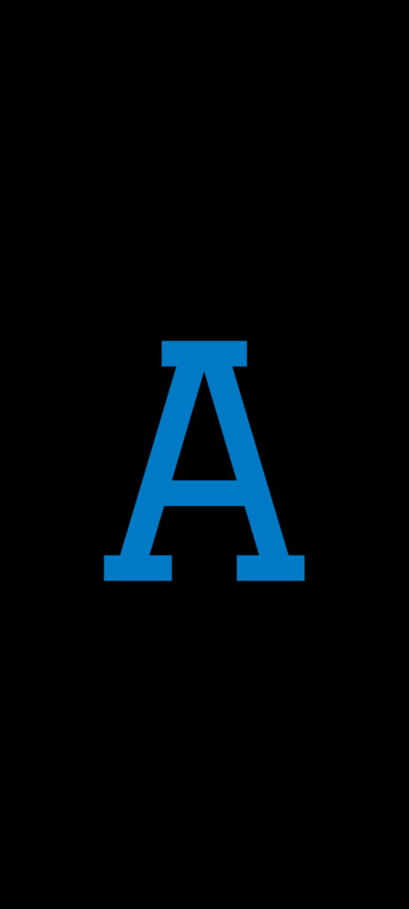 Inky Illustration: Alphabet Letters in Saturated Hues Create a Stunning HD Phone Wallpaper