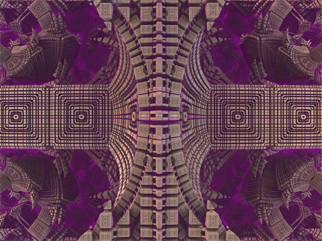 Intricate Purple Geometric Abstract Wallpaper Design - 3000x2250