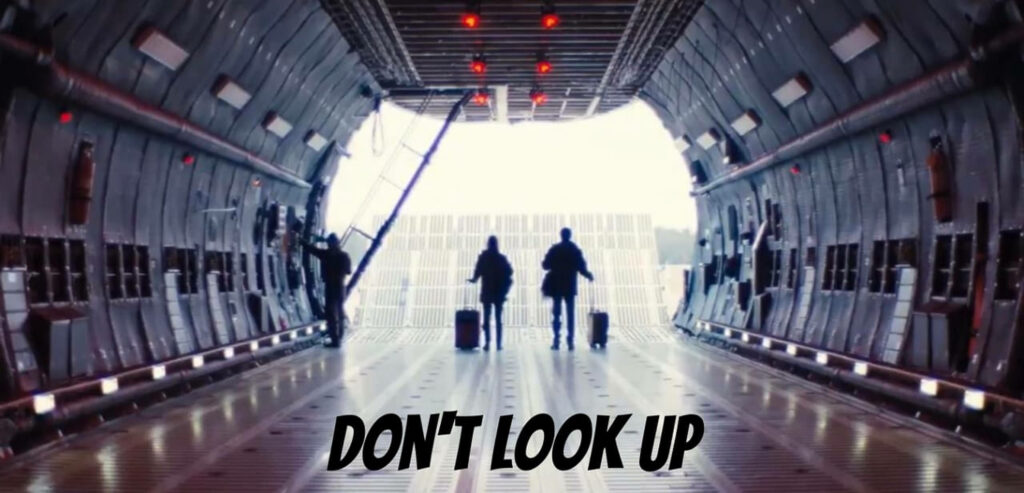 Don't Look Up: Dramatic Aircraft Silhouette Wallpaper Background