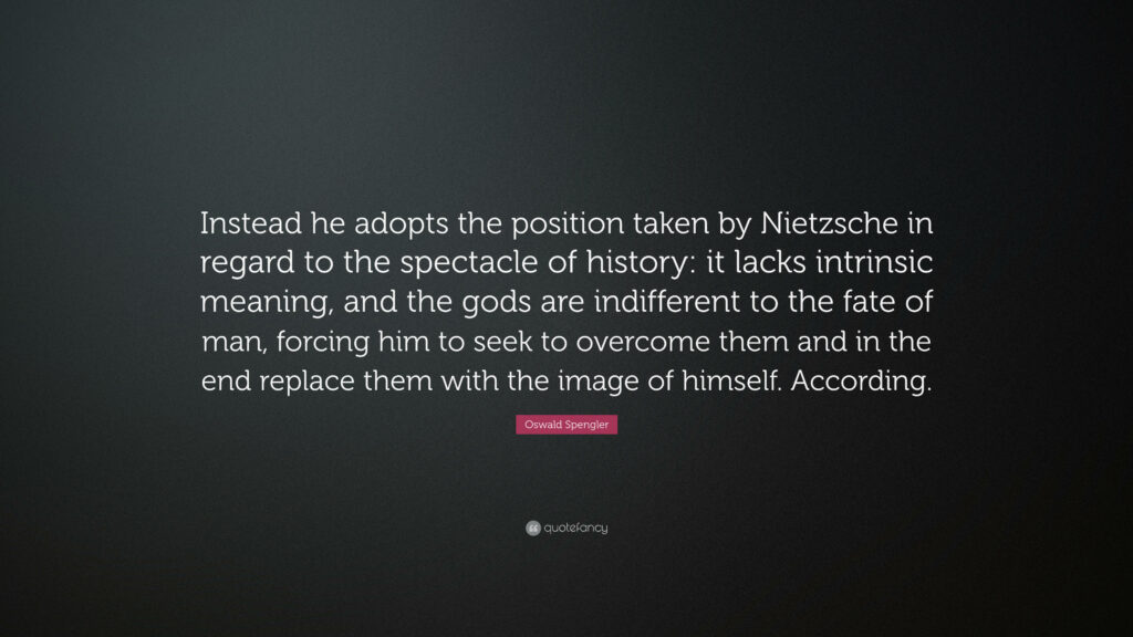 Nietzsche's Existential Reflections: Capturing the Intrinsic Void in Oswald Spangler's Thought-Provoking Image Wallpaper