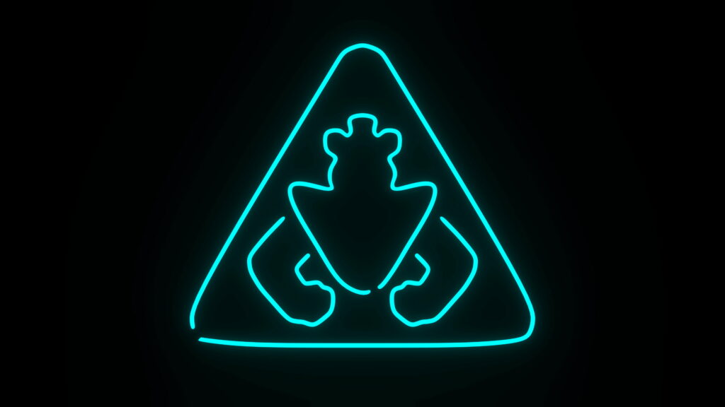 Security Breach Awakens: Five Nights at Freddy's Logo in Stunning 4K Wallpaper