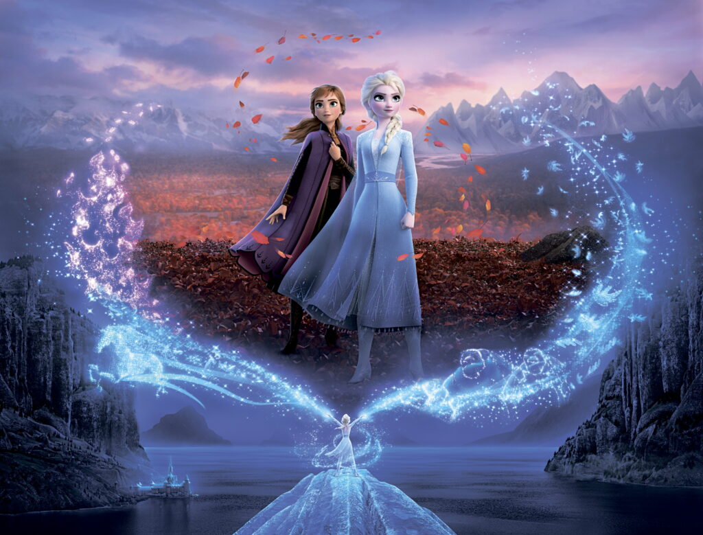 Epic Adventure Unveiled: Explore the Enchanting World of Frozen 2 in Stunning 6K Wallpaper Poster