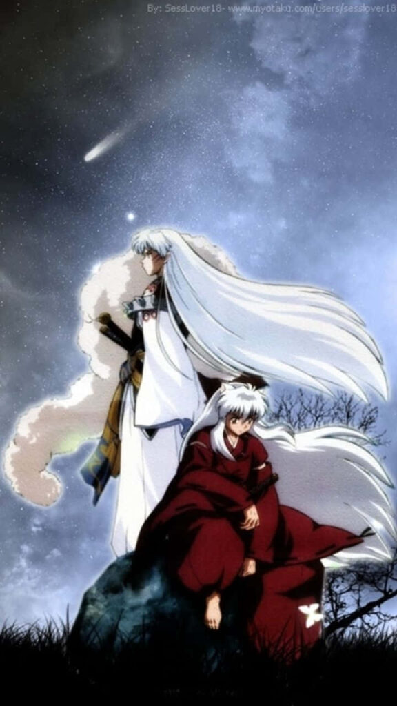 Inuyasha Fever: Flaunt Your Fandom with this Vibrant Anime-Inspired iPhone Background! Wallpaper