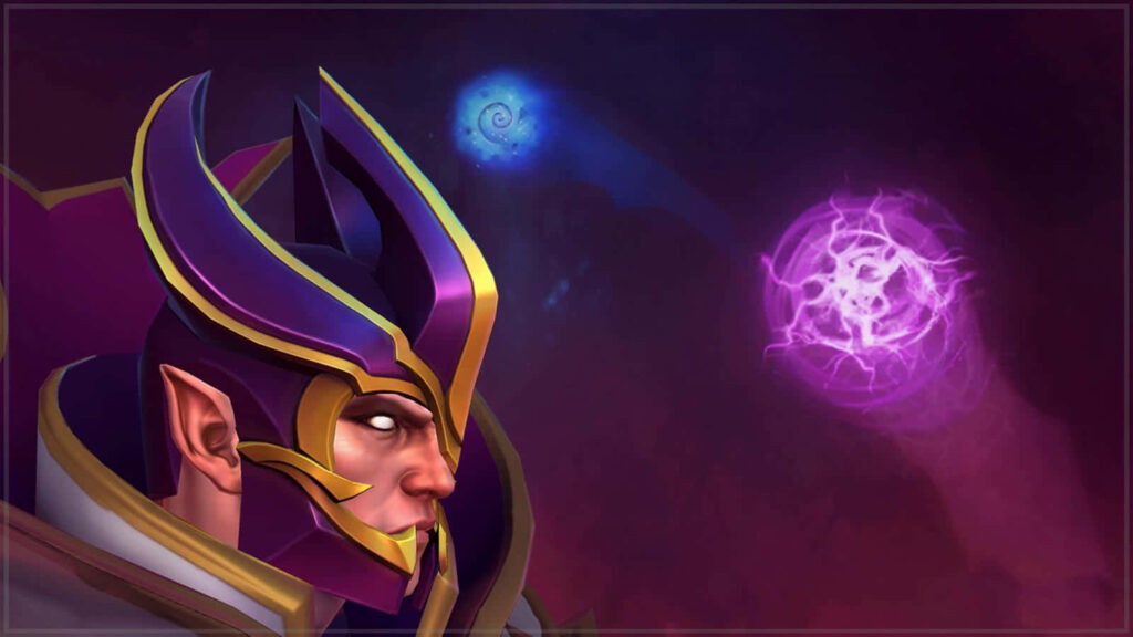 Dota 2 Wallpaper Showcasing the Iconic Hero's Battle-Ready Magic
