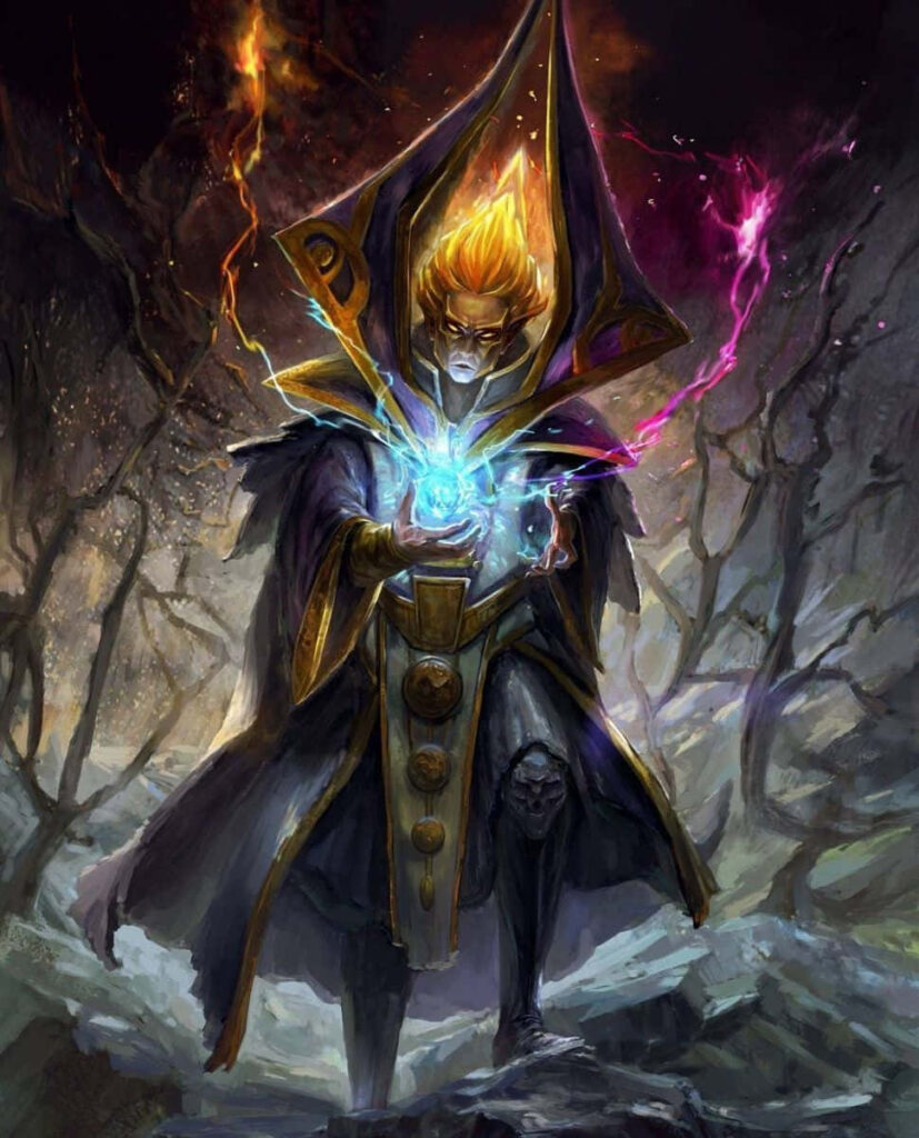 The Majestic Display of Invoker's Arcane Supremacy: Unleashing Unfathomable Magic in Dota 2's Vortex of Battle Wallpaper