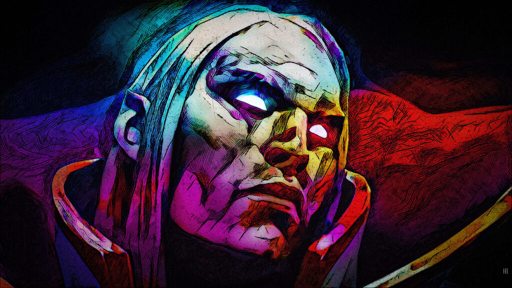 Mysterious Conjuror: Invoker Unveiled in Stunning 4K Graphic Art Wallpaper