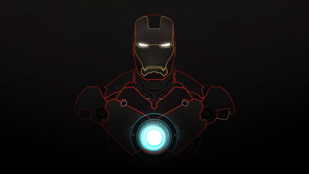Marvelous Iron Man: Free Dark Background Digital Wallpaper