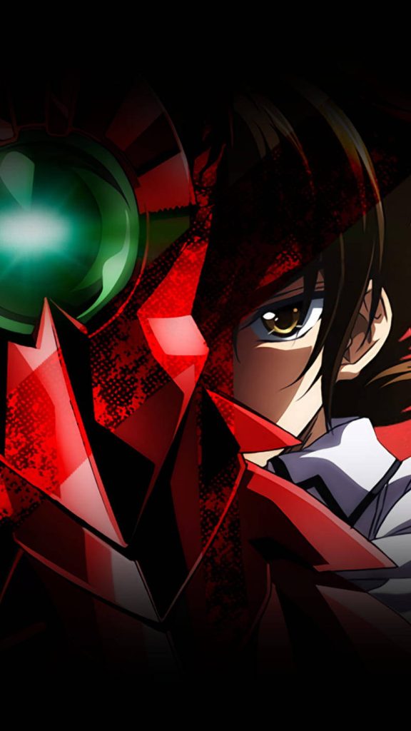 High School DxD Issei Hyoudou close-up with glowing red Boosted Gear gauntlet anime wallpaper background