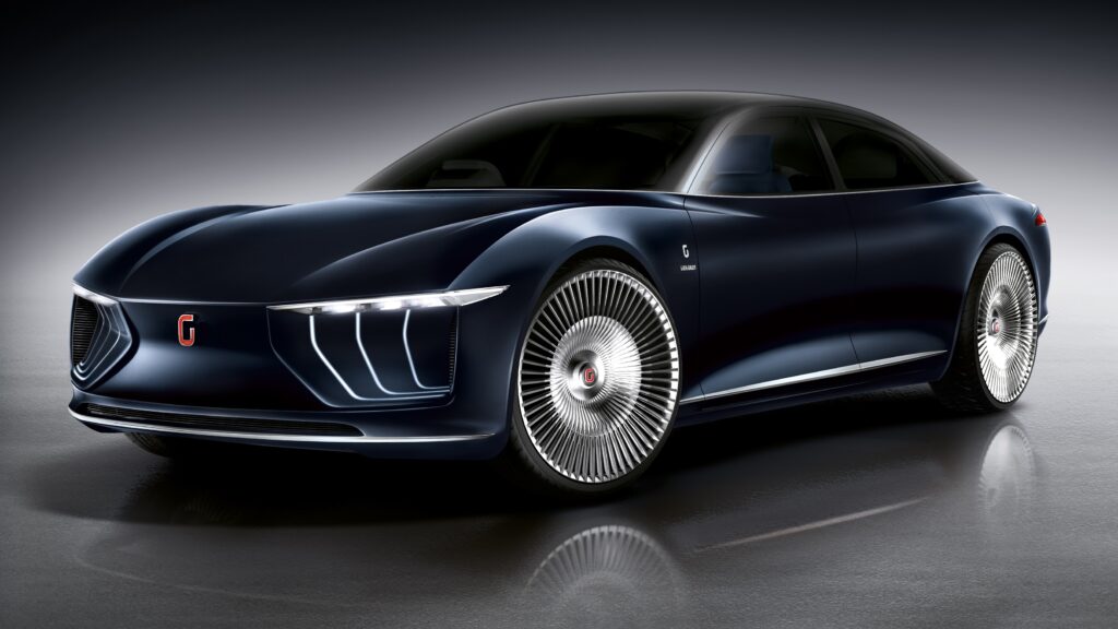2015 Italdesign Giugiaro Gea: Futuristic Luxury Side View Wallpaper