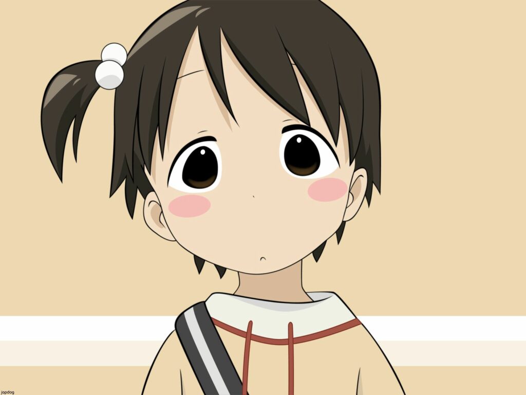 Itou Chika Wallpaper: Subtle Sadness from Ichigo Mashimaro