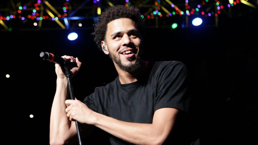 J Cole and Mike: Dynamic Duet in Stylish Monochrome Wallpaper