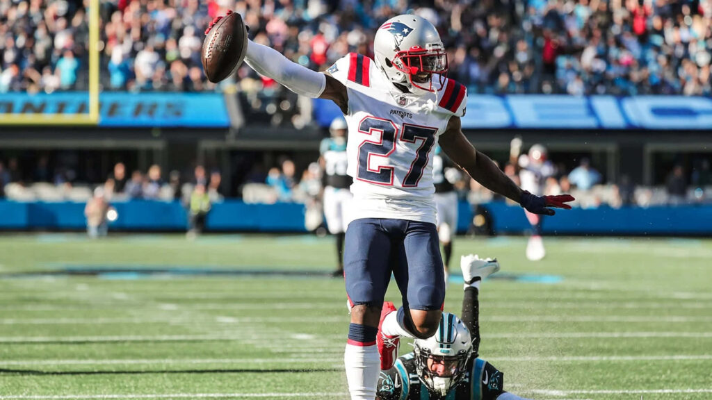 JC Jackson Wallpaper - New England Patriots Cornerback in Action