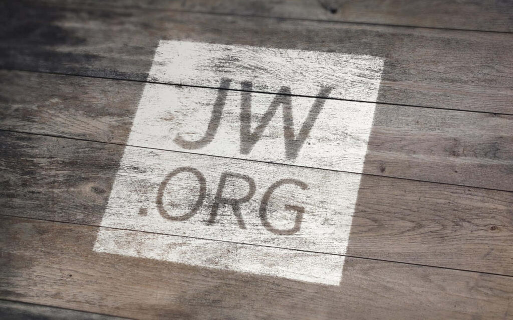 JW.org Logo Wallpaper on Rustic Wood - Modern Simplicity Background