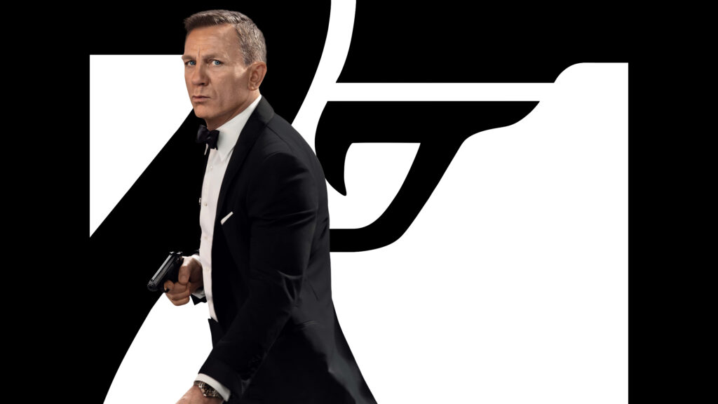 James Bond 4K Wallpaper: Iconic Tuxedo with Classic 007 Design