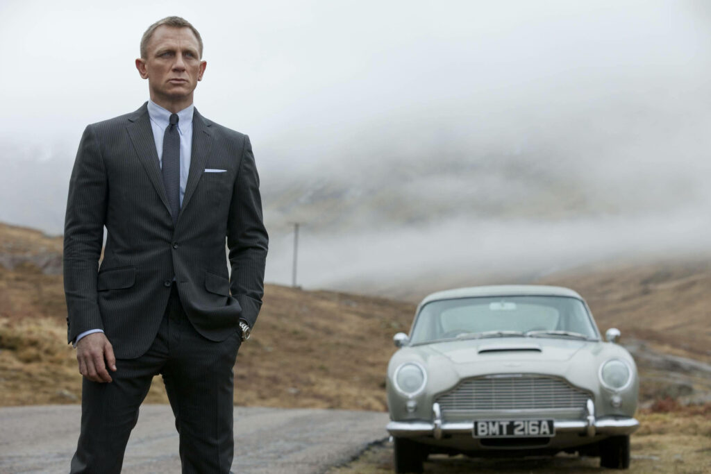James Bond No Time To Die Wallpaper with Aston Martin DB5
