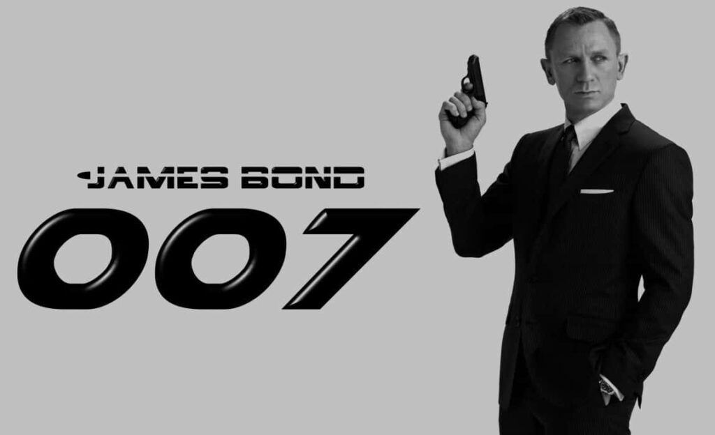 James Bond Grayscale Wallpaper: Sleek 007 Design for Fans