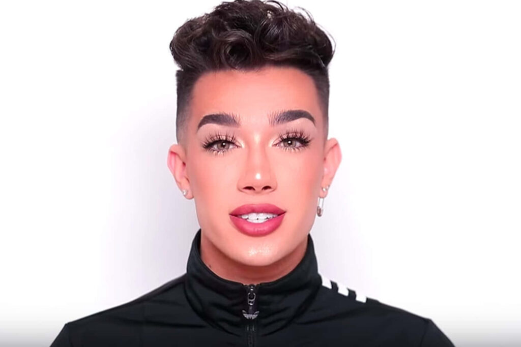 Flawless James Charles Makeup Wallpaper: Bold Lips & Striking Lashes