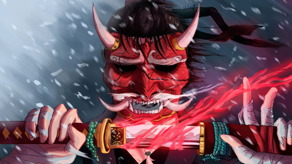 Realm of the Japanese Warrior: Masterful Samurai Artwork in HD Wallpaper