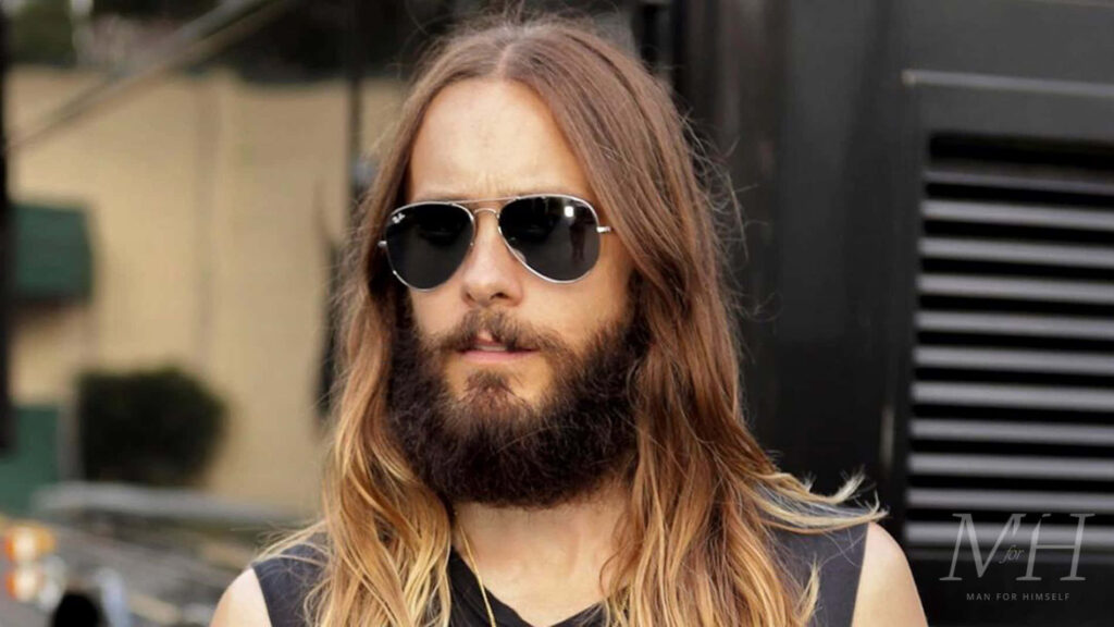 Cool Jared Leto Wallpaper: Long Hair, Beard & Sunglasses Background