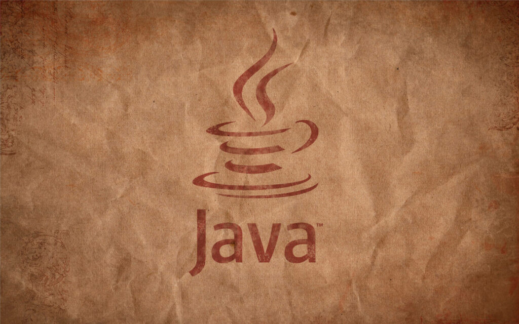 Java Script Logo with Coffee Cup - A Stylish 4K Programming Background Wallpaper