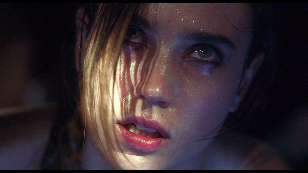 Jennifer Connelly intense emotional close-up Requiem for a Dream film dramatic lighting wallpaper