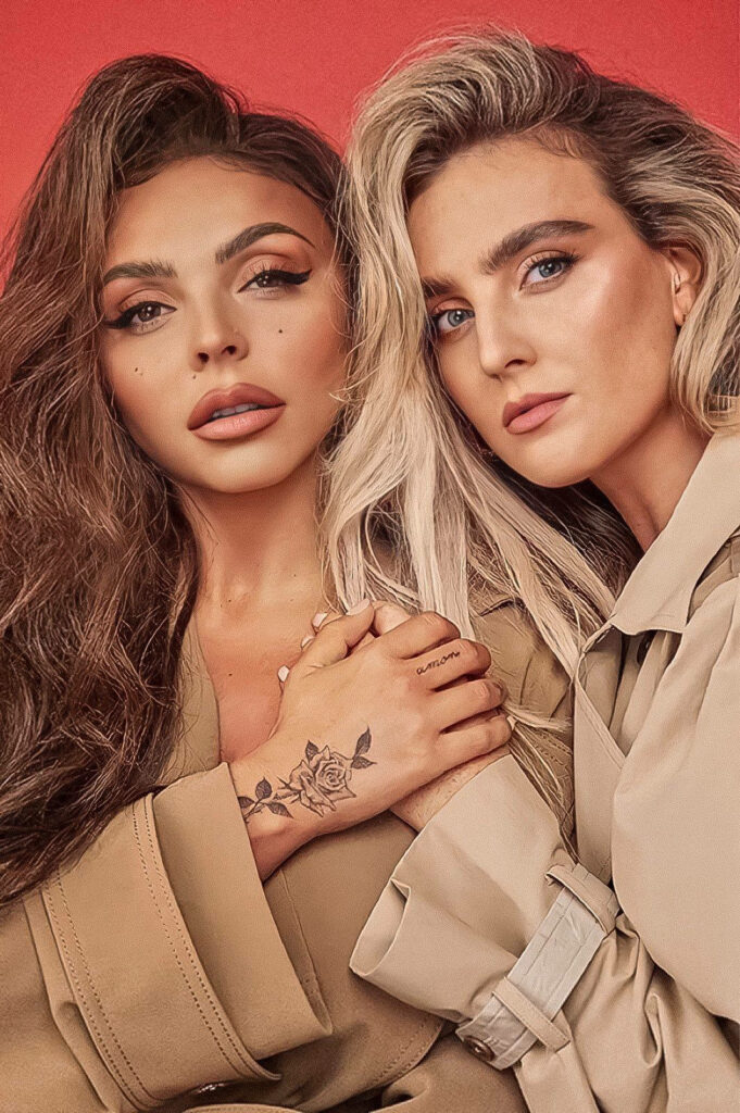 Jessy Nelson & Perrie Edwards Elegant Wallpaper Background