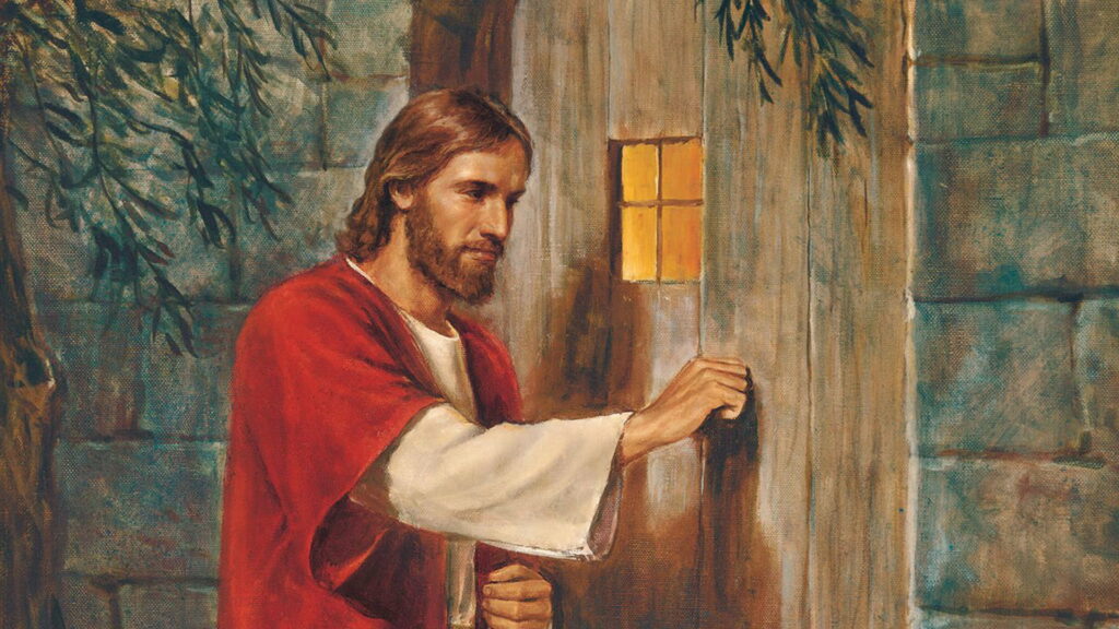Divine Encounter: Jesus' Heavenly Visit Captured in HD Wallpaper