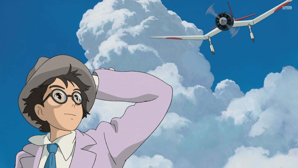 Inspiring Wallpaper: Jiro Gazes at the Sky in The Wind Rises