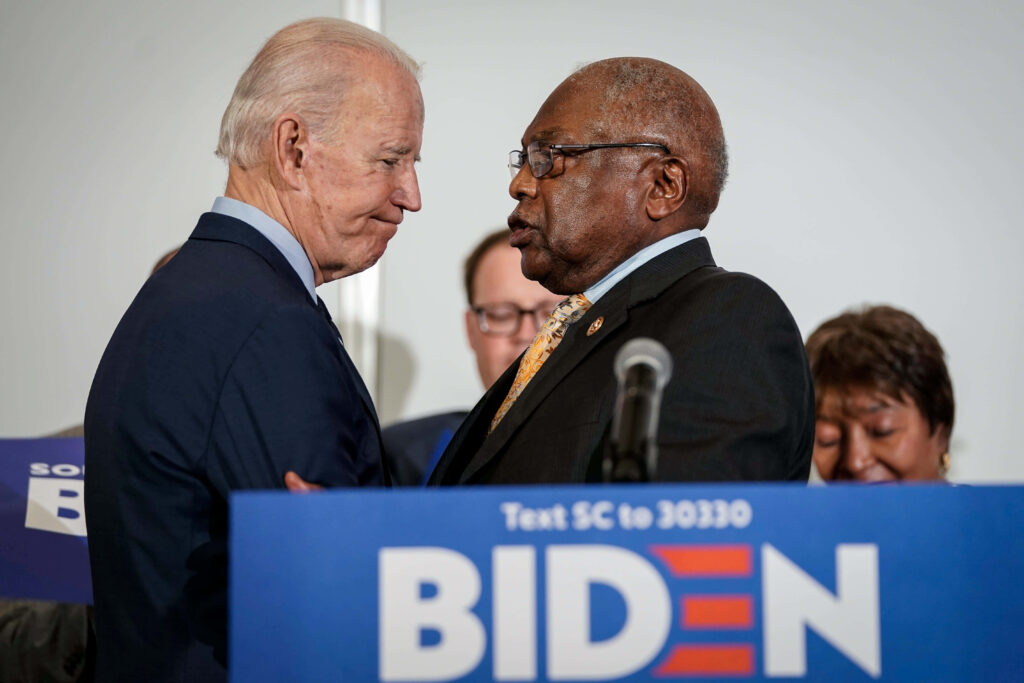 Joe Biden & Jim Clyburn: Close Interaction Wallpaper Background