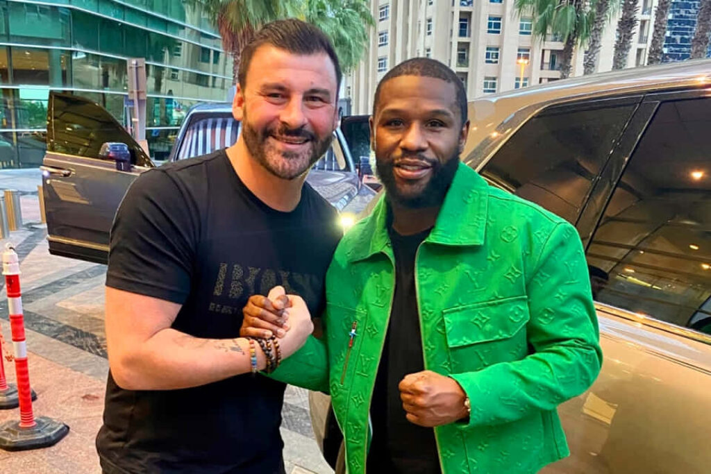 Joe Calzaghe & Floyd Mayweather Outdoor Wallpaper - Boxing Legends