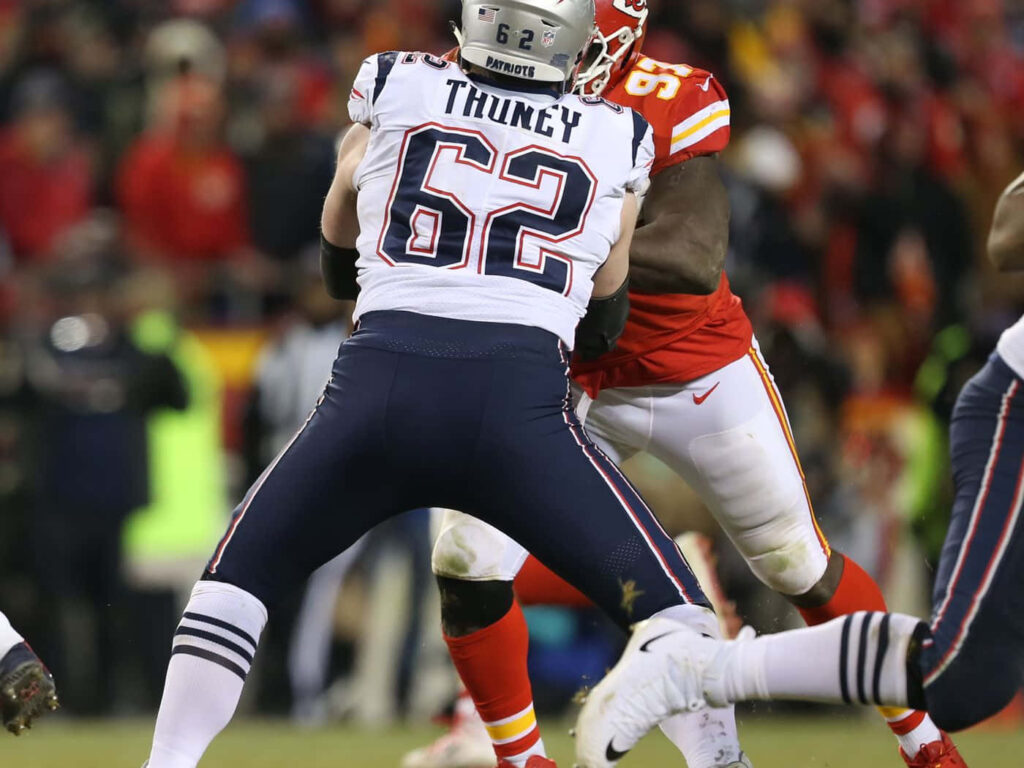 Joe Thuney in Action: Intense Football Wallpaper Background #62