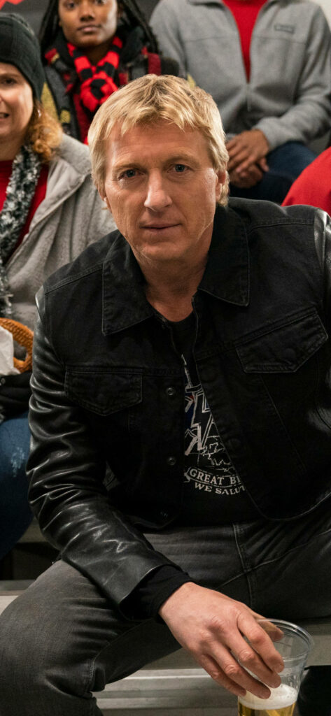 Johnny Lawrence Cobra Kai Phone Wallpaper - Iconic Character Design