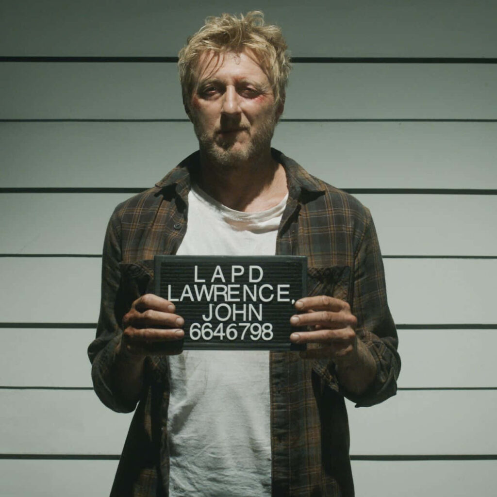 Intense Johnny Lawrence Mugshot Wallpaper Background - Cobra Kai