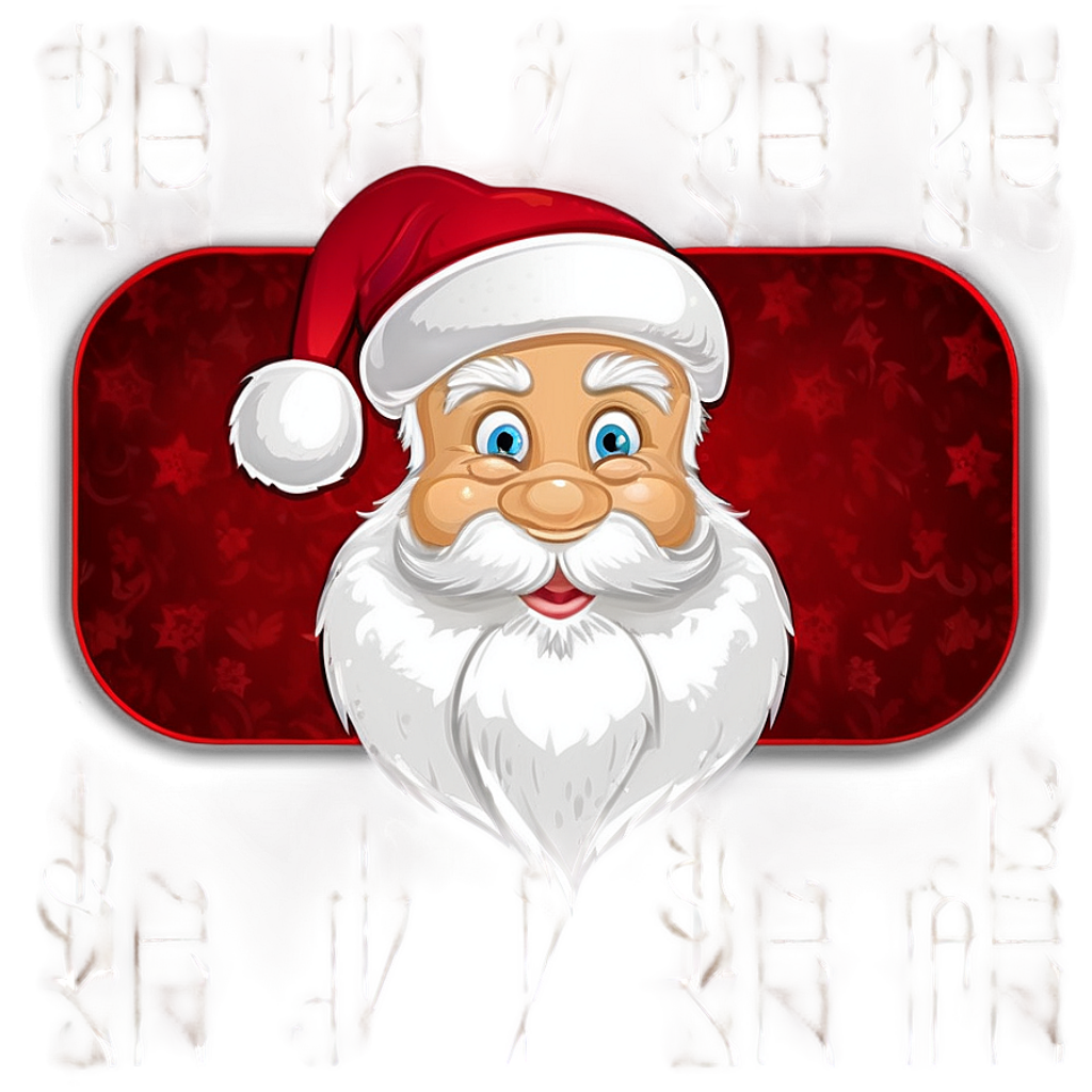Cheerful Santa Claus Wallpaper: Festive Red Background Design