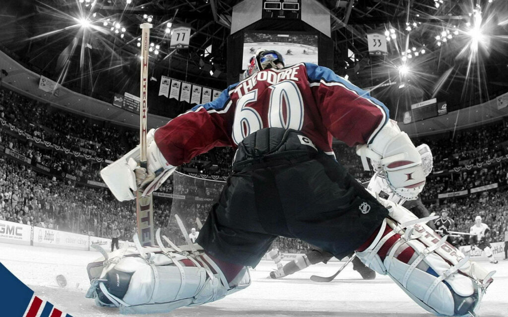 Jose Theodore Action Wallpaper | Colorado Avalanche Goaltender